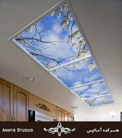 آماتیس استدیو سقف شیشه ایی آشپزخانه