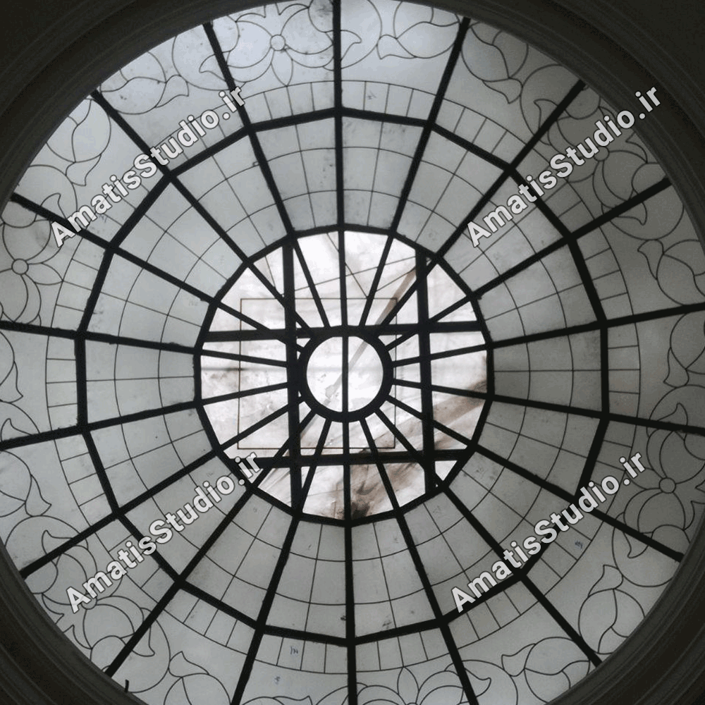 گنبد شیشه ایی عظیمیه در پنت هاوس ساختمان